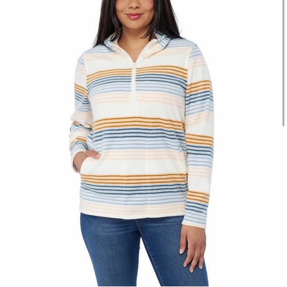 O'Neill Ladies' Half Zip Polar Fleece Hoodie - Picture 1 of 5